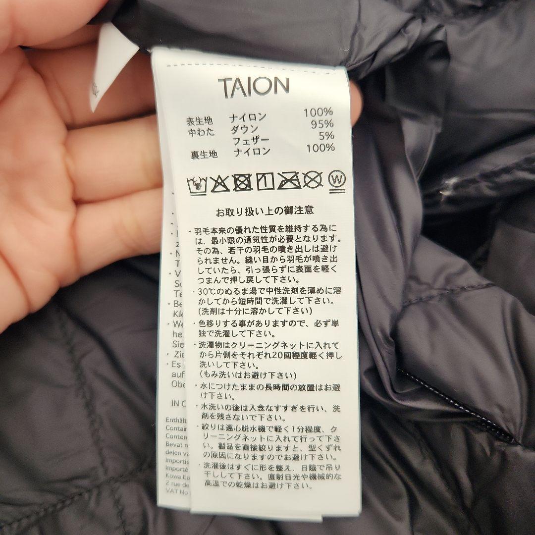 【新品未使用】タイオン　TAION 　シティライン　 ブラック ダウンコート