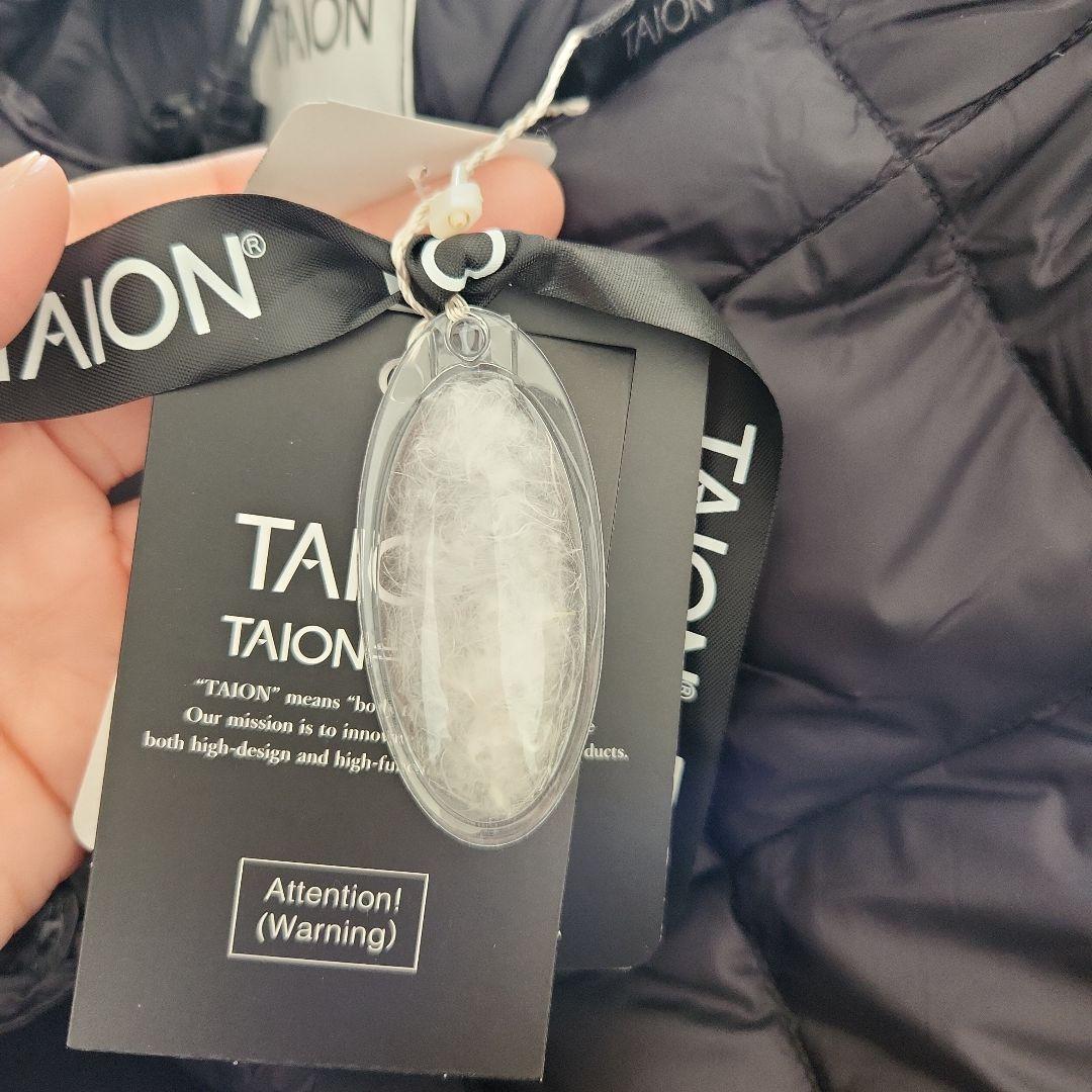 【新品未使用】タイオン　TAION 　シティライン　 ブラック ダウンコート