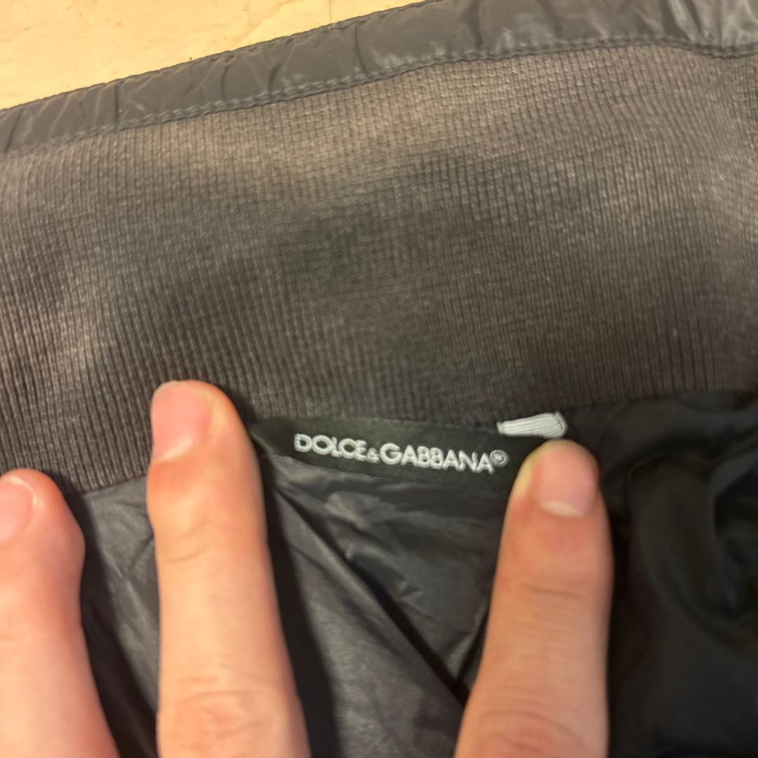 Dolce & Gabbana ブラックナイロンジャケット　46
