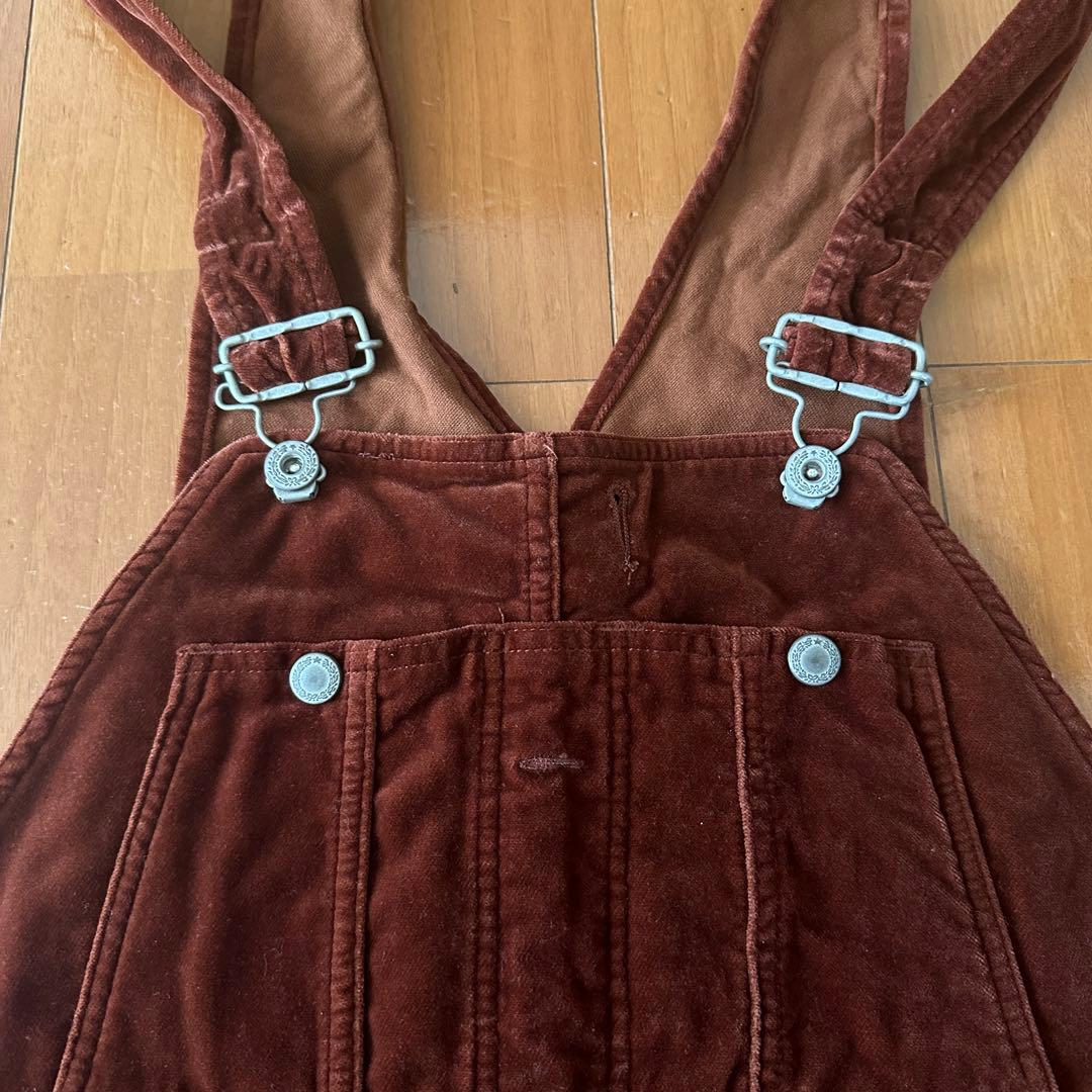 【9/30までの値下げ】doubletダブレットベルベット オーバーオールベスト