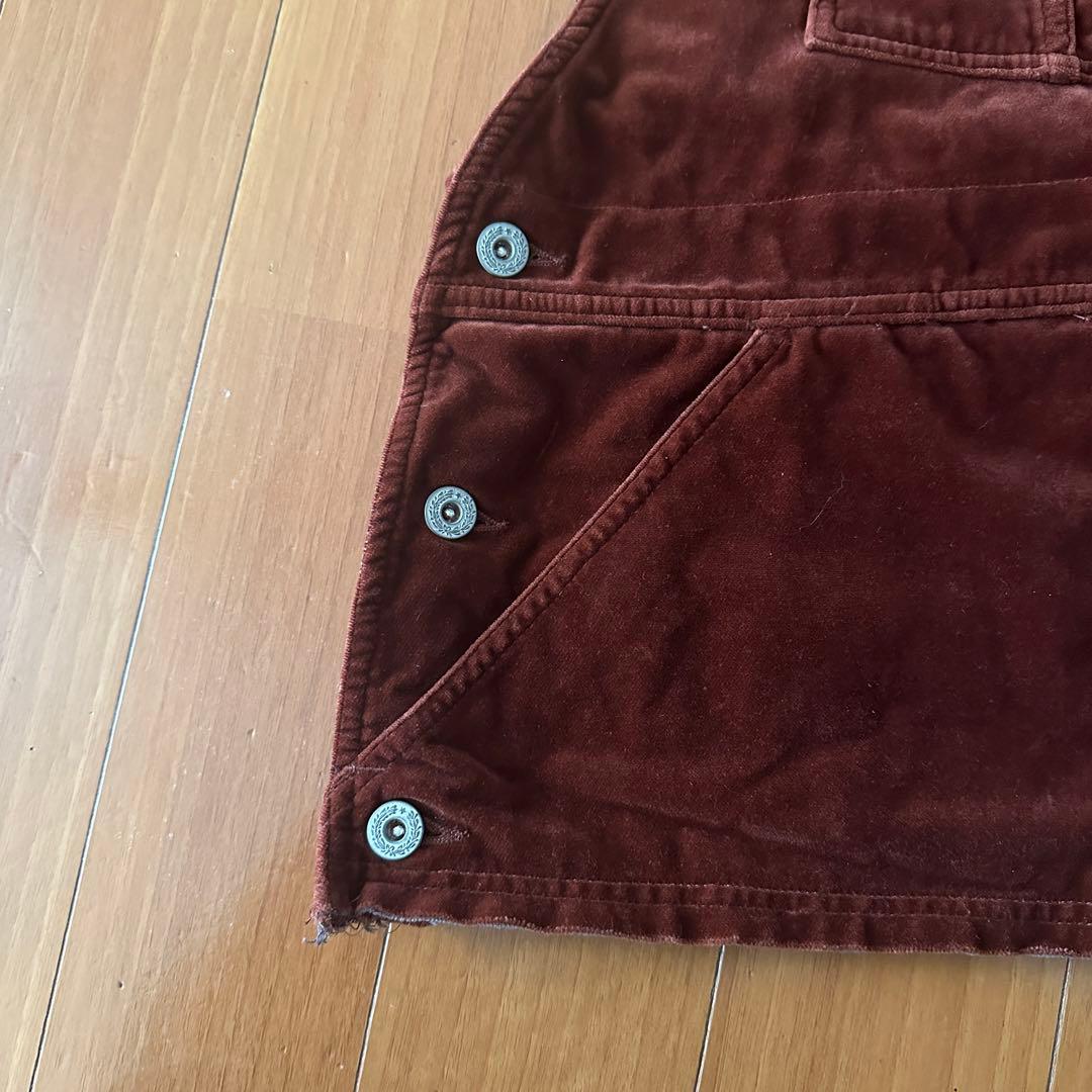 【9/30までの値下げ】doubletダブレットベルベット オーバーオールベスト