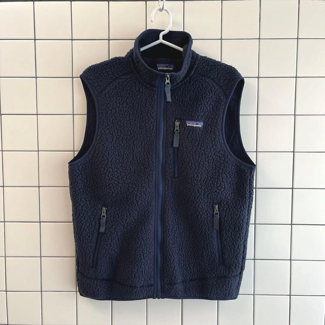 Patagonia レトロ パイル ベスト ネイビー S