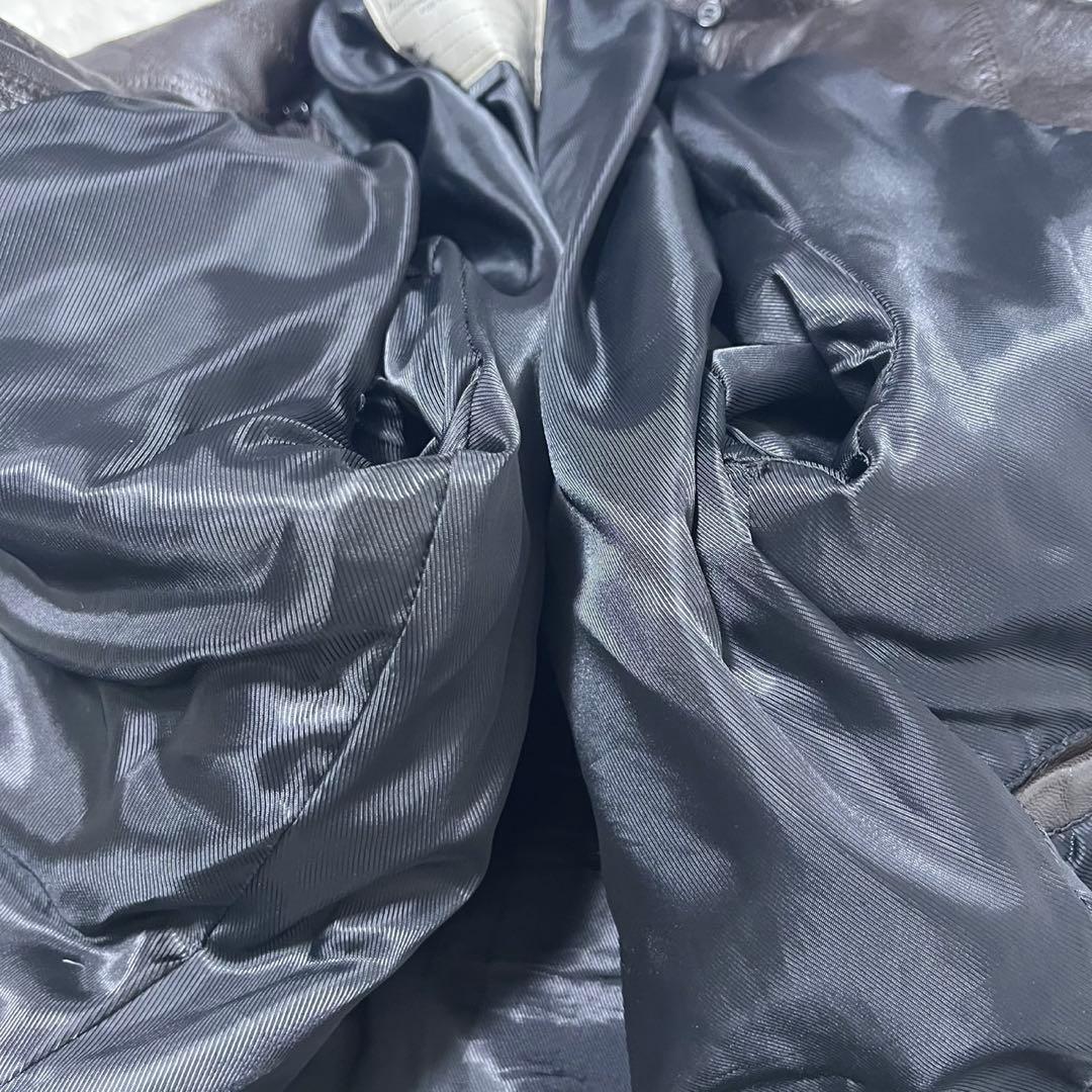 Y2K archive ラムレザージャケット パンク グランジ ギミック 短丈