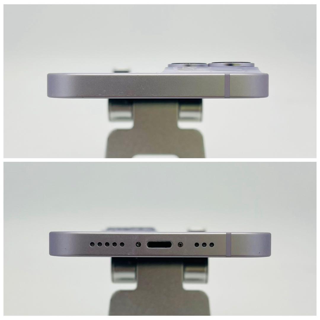 A 100% iPhone 14 128 GB SIMフリー パープル 本体