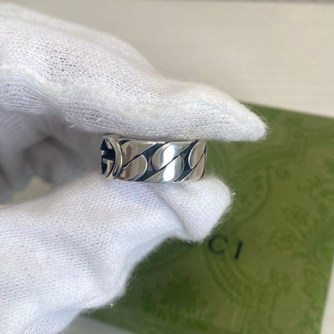 【正規品⭕️】高品質　グッチ リング インターロッキングG 14号 指輪 大人気✨
