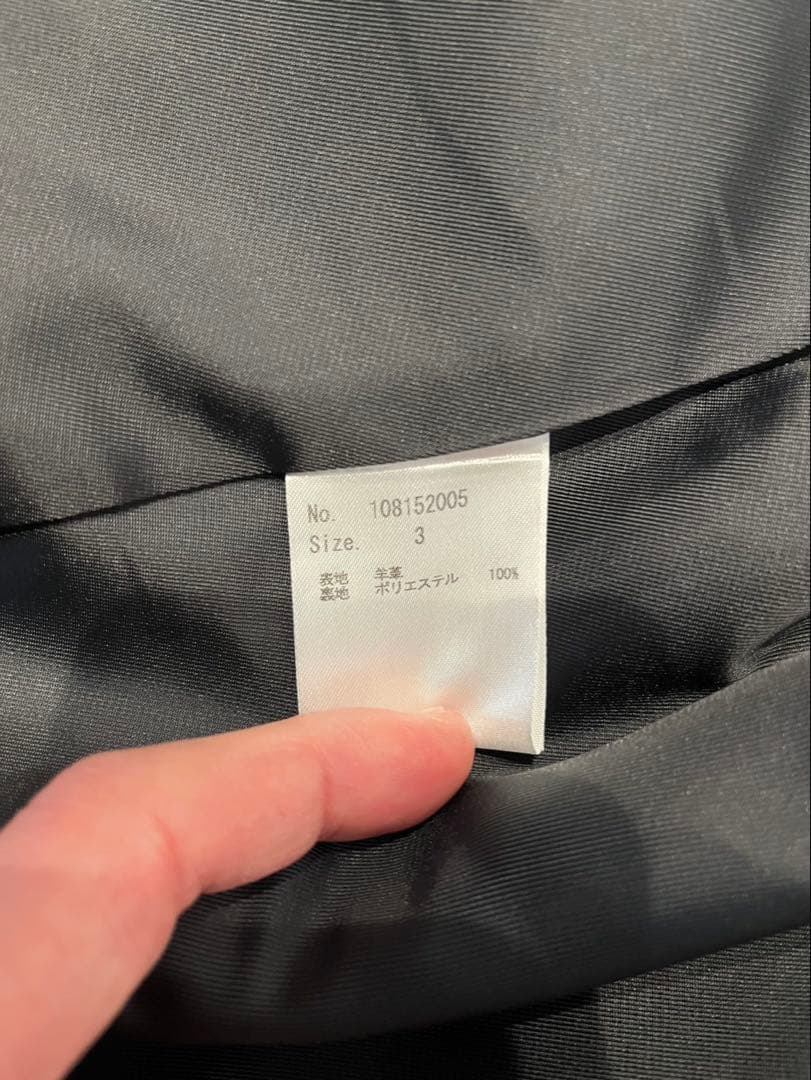 STUDIOUS レザージャケット　羊革 サイズ3 ブラック