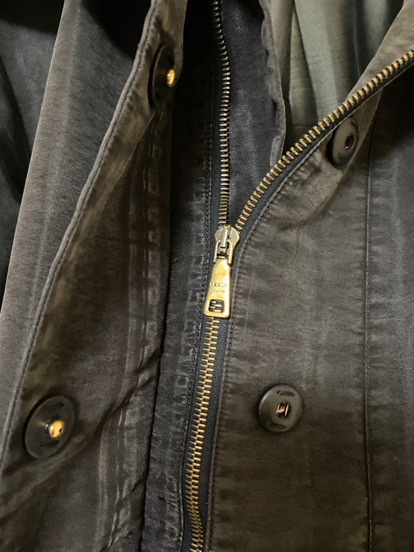 PRADA フード付きコート ファー　ポンチョ