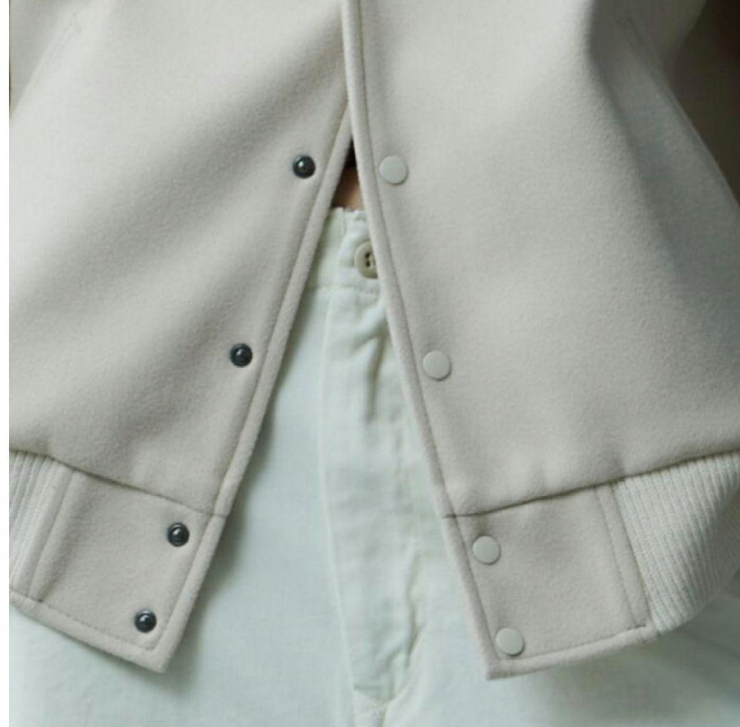 KHA:KI ノーカラー バーシティ ジャケット