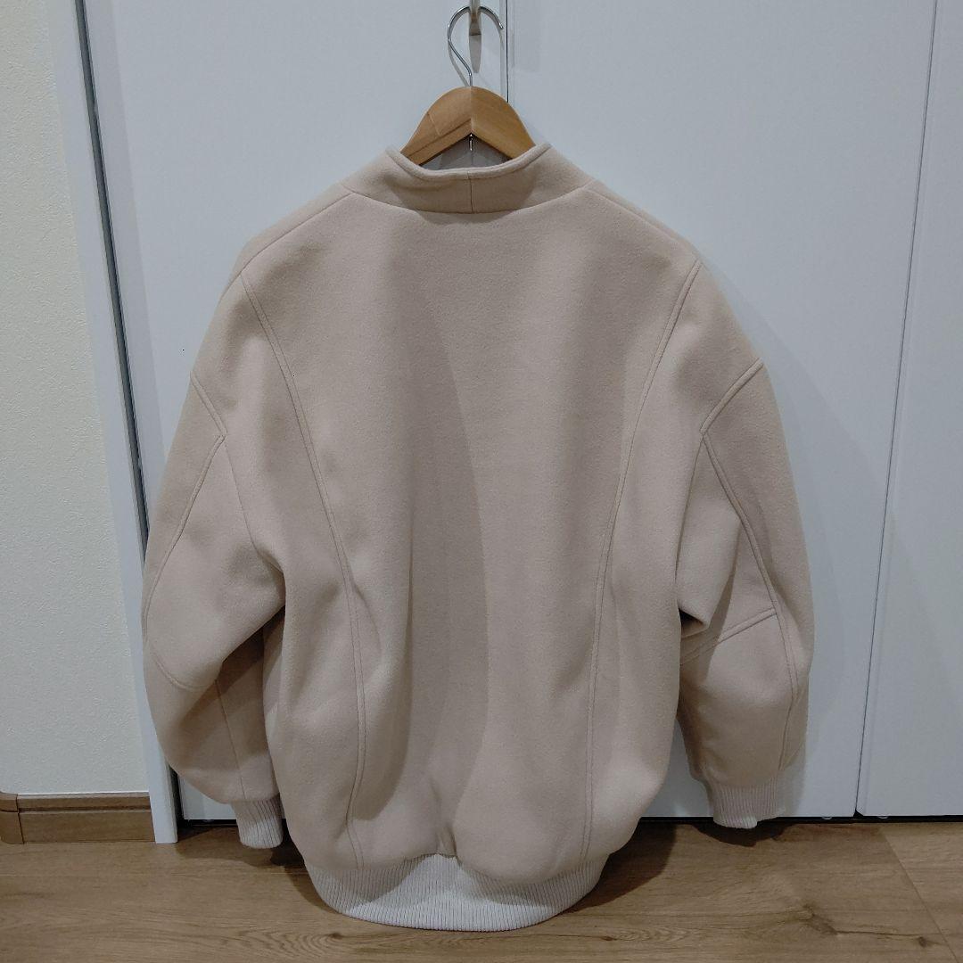 KHA:KI ノーカラー バーシティ ジャケット