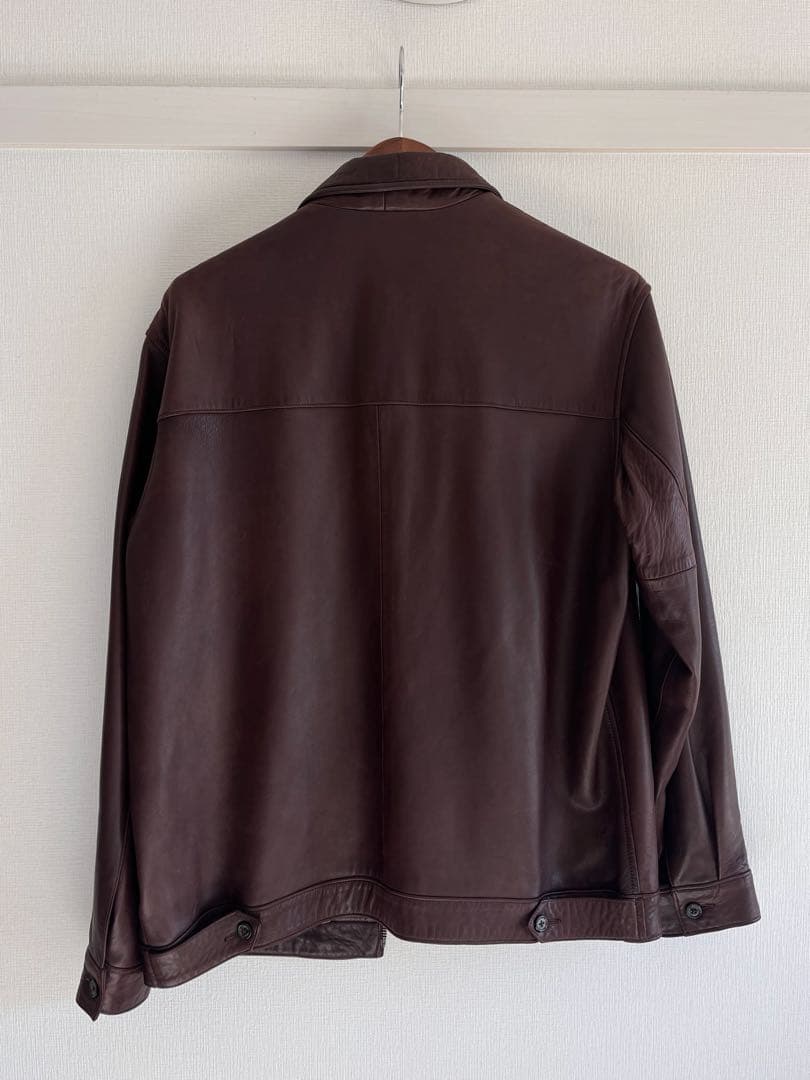 90s ポロバイラルフローレン 本革 スウィングトップ ブラウン ポニー刺繍