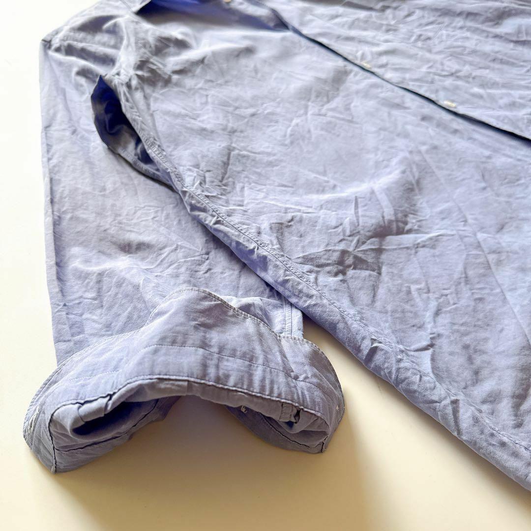 20AW✨コモリ サックスブルー 長袖シャツ s03-02001 2サイズ