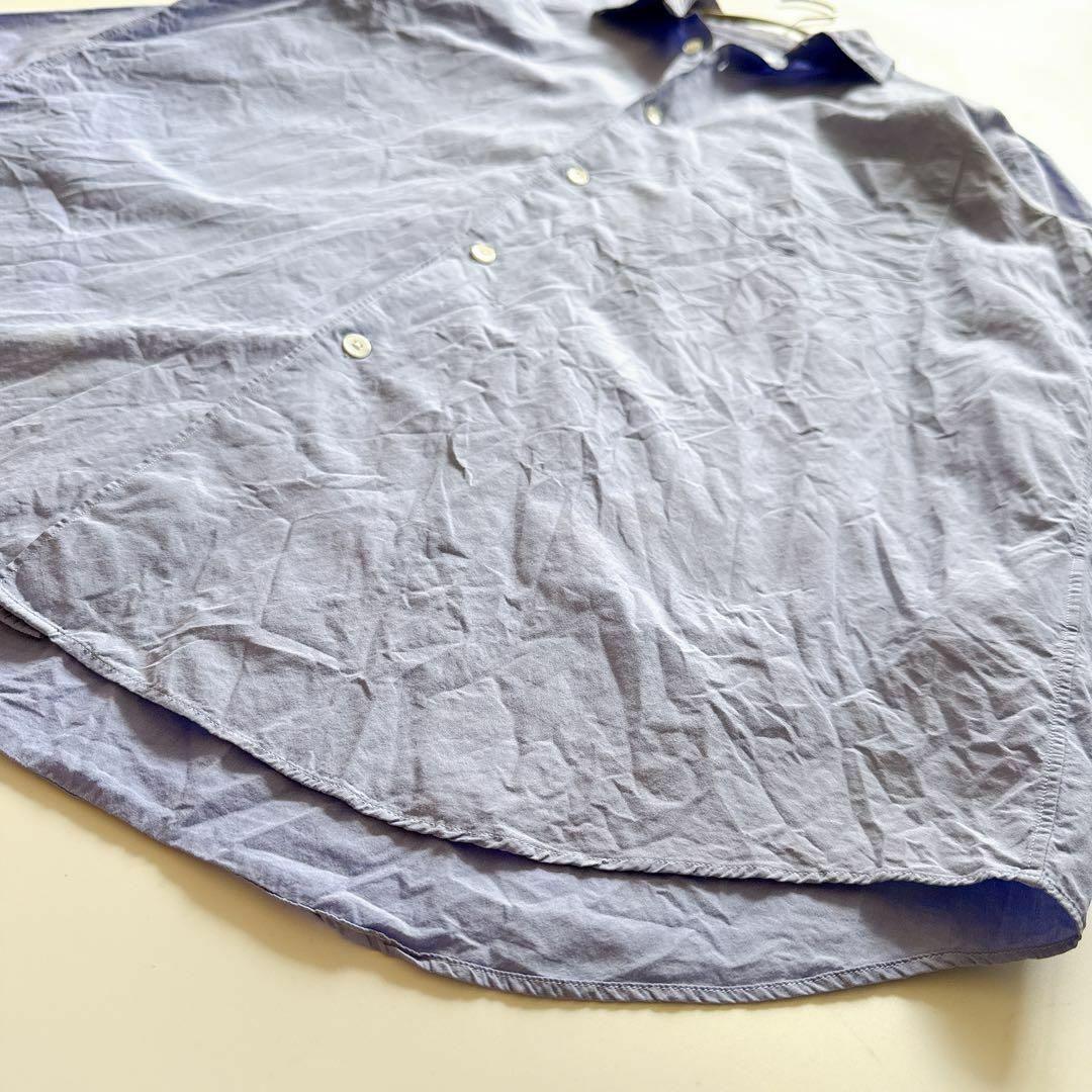 20AW✨コモリ サックスブルー 長袖シャツ s03-02001 2サイズ