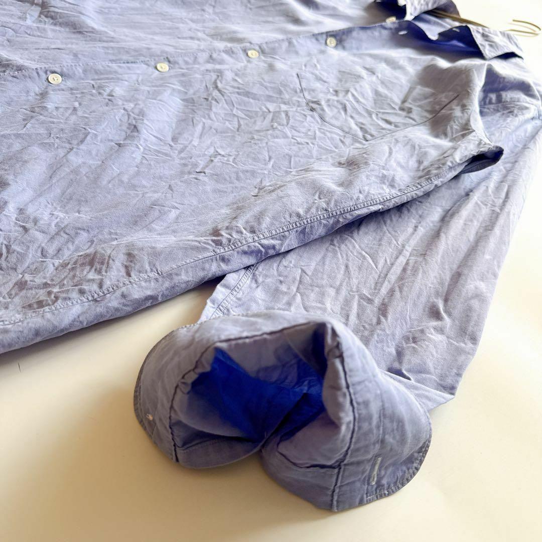 20AW✨コモリ サックスブルー 長袖シャツ s03-02001 2サイズ