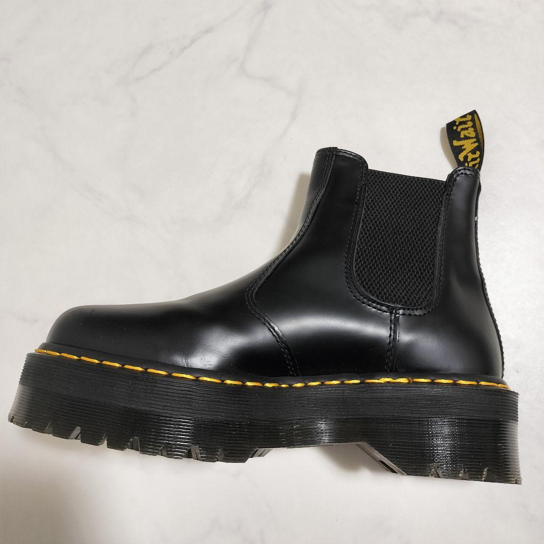 Dr. Martens　サイドゴアブーツ　ブラック　クアッド 2976　厚底