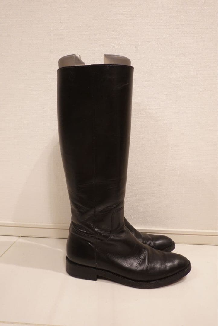 ダイアナ　ブラックレザー ロングブーツ