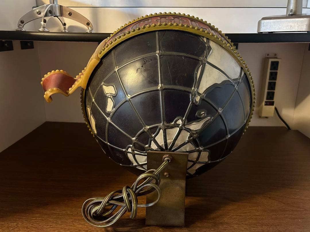 シュリッツ 電飾 回転 看板SCHLITZ 地球儀 ライト ランプ ライトサイン