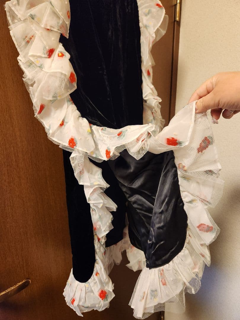 SIIILON♡フリル付き両横スリットスカート　ウエストゴム