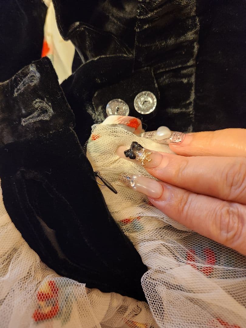 SIIILON♡フリル付き両横スリットスカート　ウエストゴム