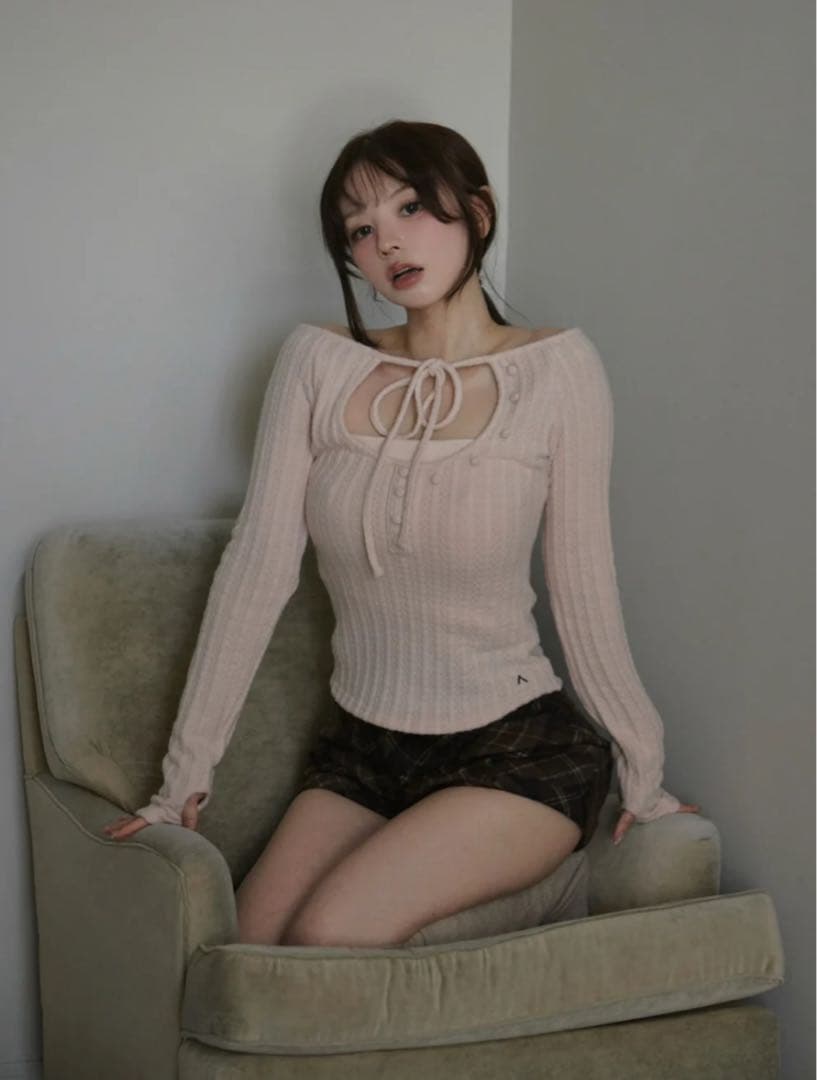 ANDMARY☆ Nini ribbon tops新品未使用タグ付き