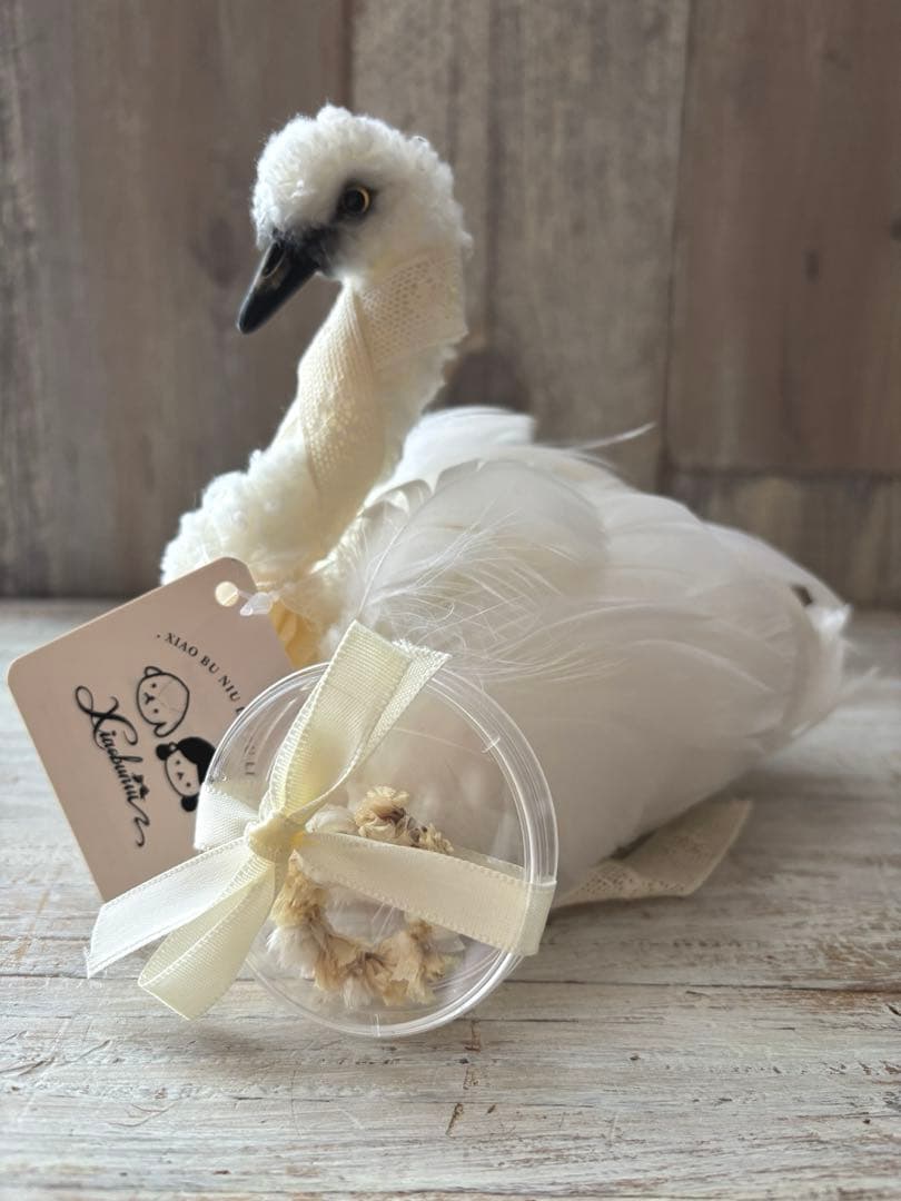 アートドール　白鳥　スワン　テディベア　ブライス好きさんにもお勧め