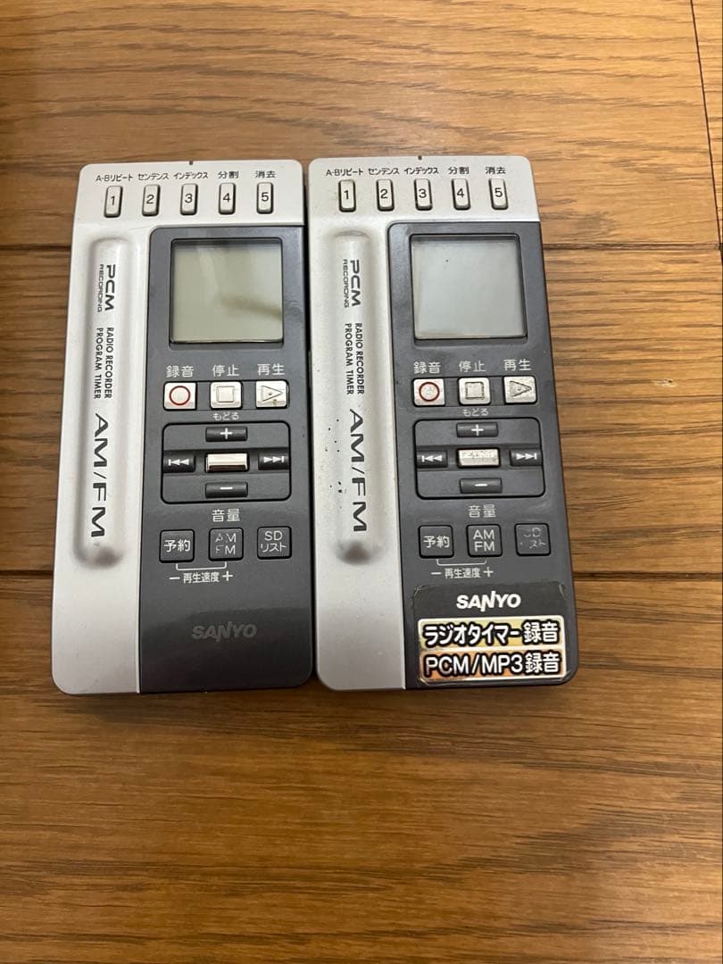 SANYO ICR-RS110M(S) AM/FMラジオ ICレコーダー 2台