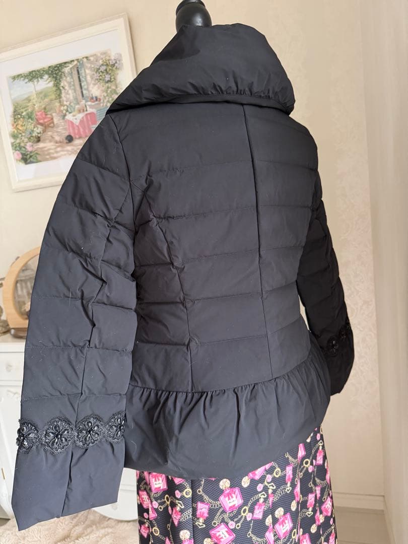 スーパービューティー☆ダウンジャケットコート☆人気４２黒☆即発送出来ます！