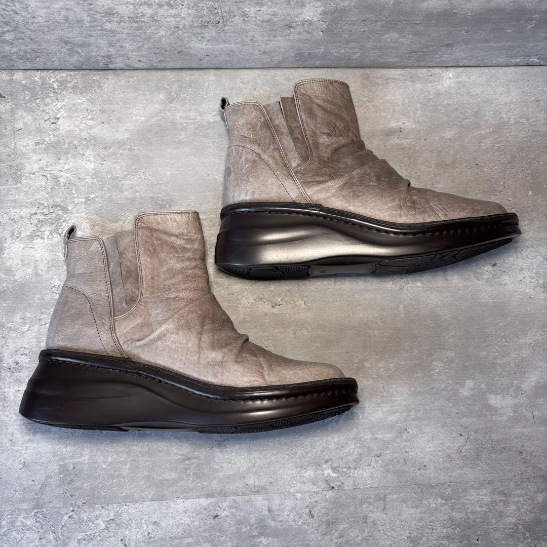 【新品】インコルジェ INCHOLJE サイドゴアブーツ　厚底　本革　幅広　23