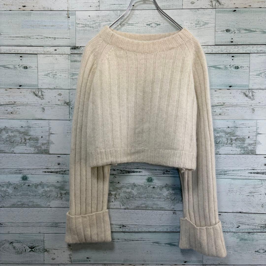 ☆ほぼ未使用☆24年モデル　ノーブル　YAK/ヤク ワイドリブニットプルオーバー