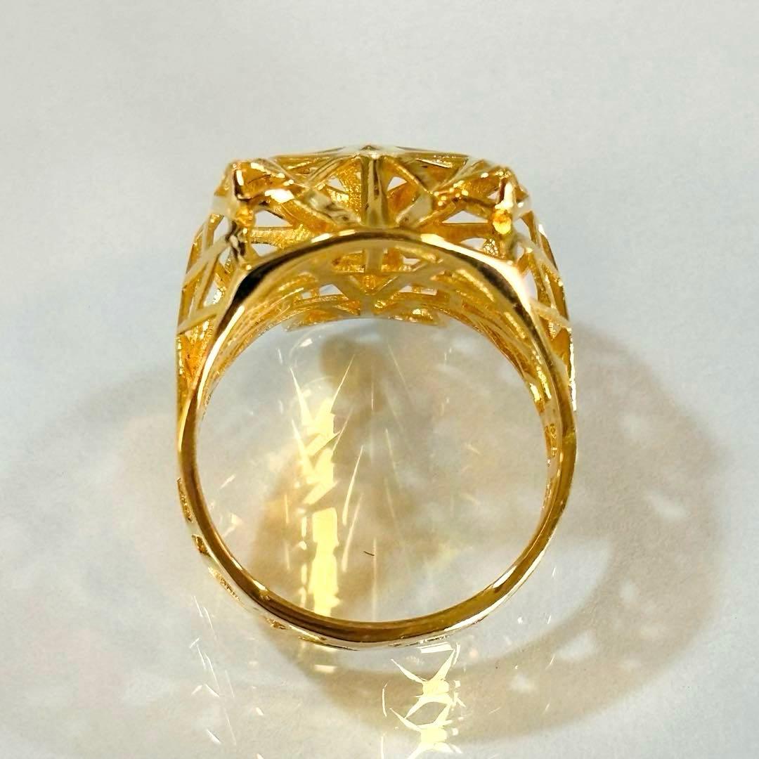 新品同様　K18 YG パンサー　リング　18金　新品仕上げ済み　超美品