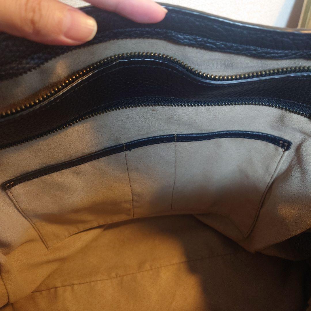 COACH レザートートバッグ ショルダーストラップ付き