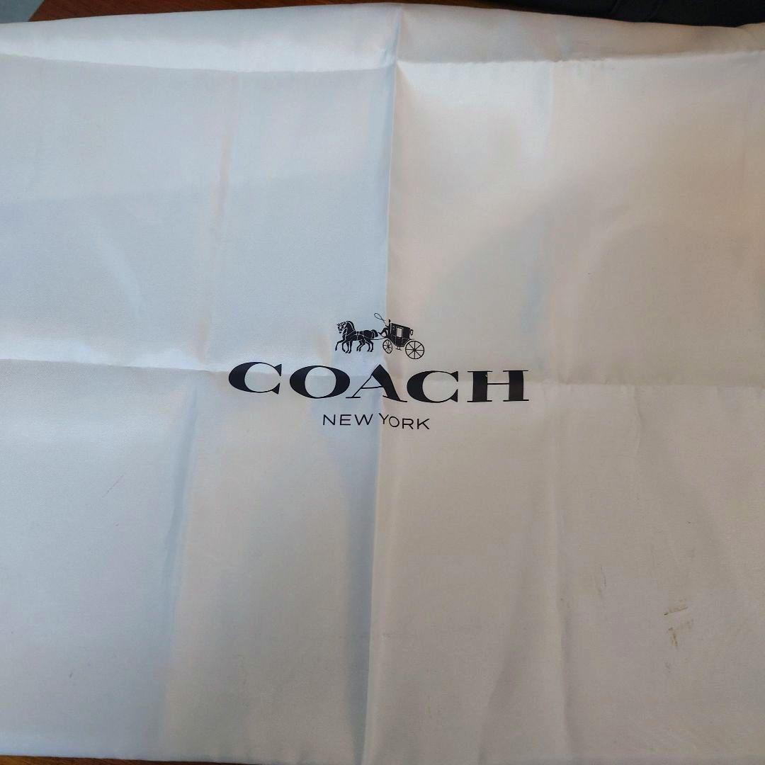 COACH レザートートバッグ ショルダーストラップ付き