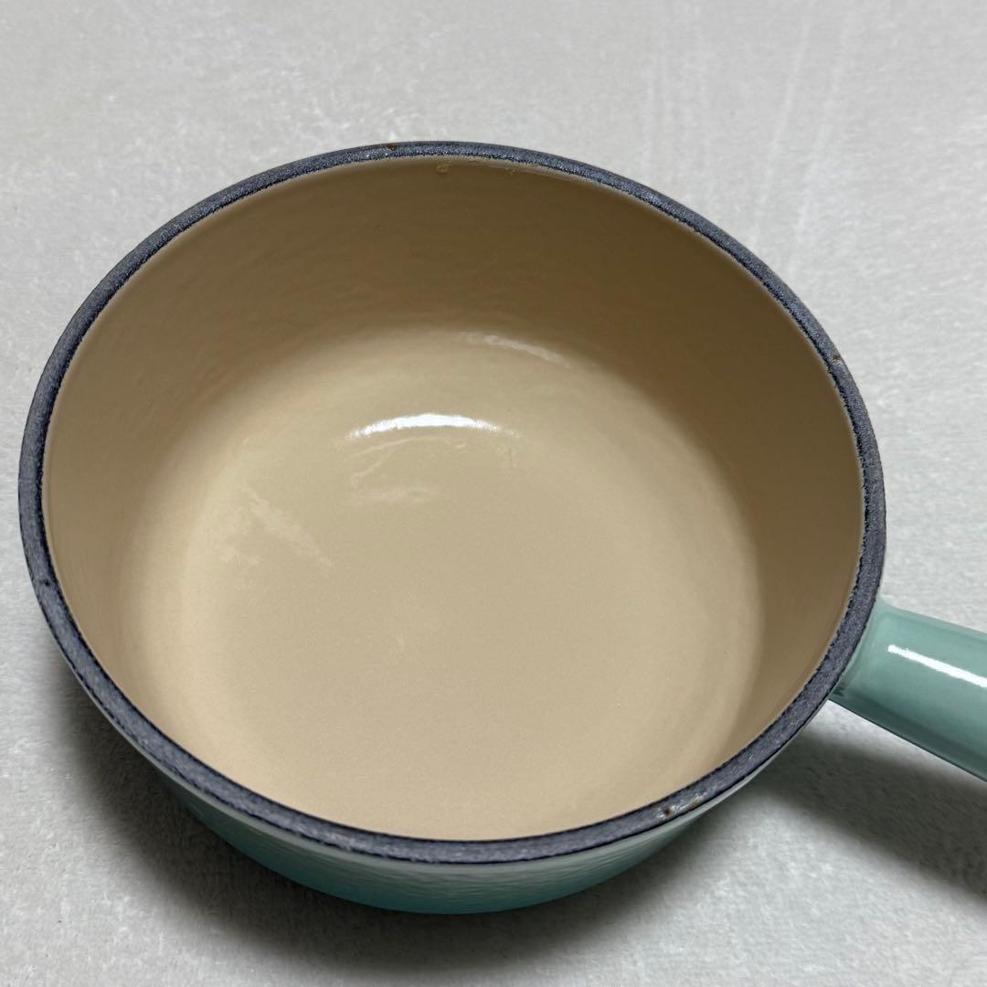 ル・クルーゼ ミルクパン ソースパン 鍋 16cm ブルー ミント 美品