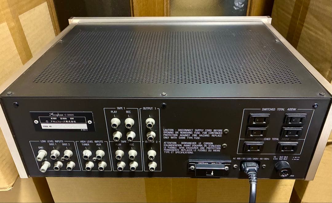 【完動・美品・名機】Accuphase C-200X プリアンプ