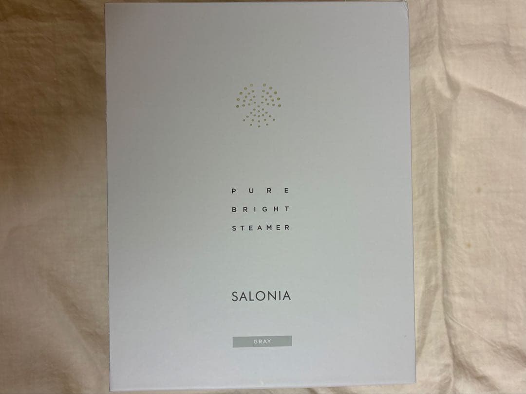 SALONIA サロニア　ピュアブライト 美顔器 フェイススチーマー グレー