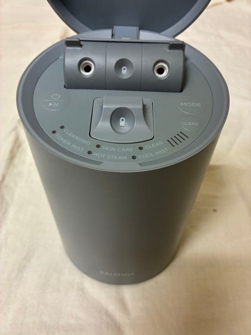 SALONIA サロニア　ピュアブライト 美顔器 フェイススチーマー グレー