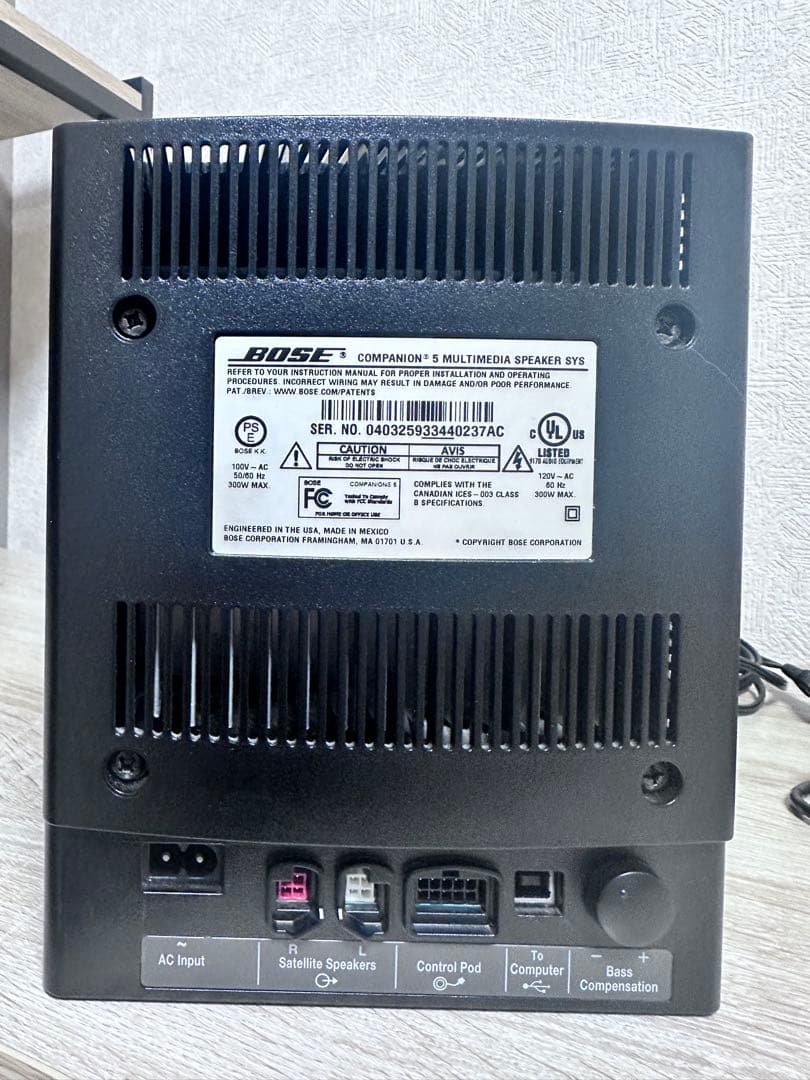 BOSE マルチメディアスピーカーシステム Companion5