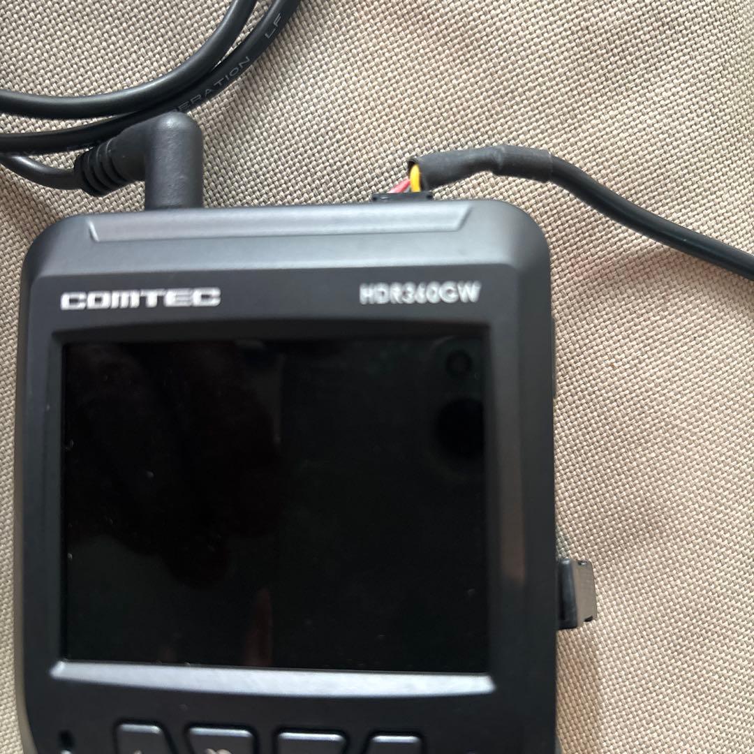 COMTEC HDR360GW ドライブレコーダー　バックカメラ付き