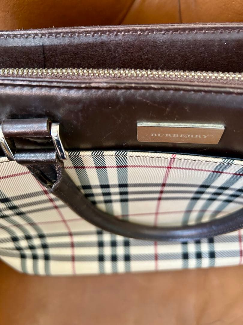 BURBERRY チェック柄 ハンドバッグ