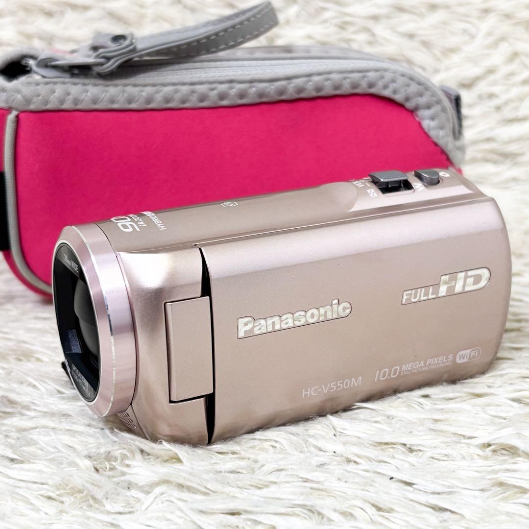 希少【極美品】パナソニック ビデオカメラ HC-V550M-N ピンクゴールド