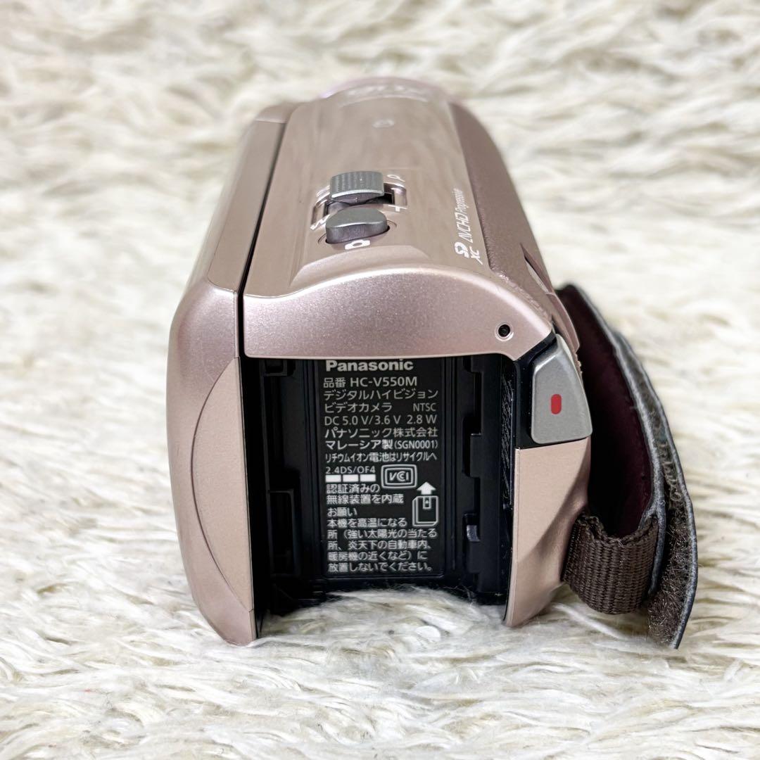 希少【極美品】パナソニック ビデオカメラ HC-V550M-N ピンクゴールド