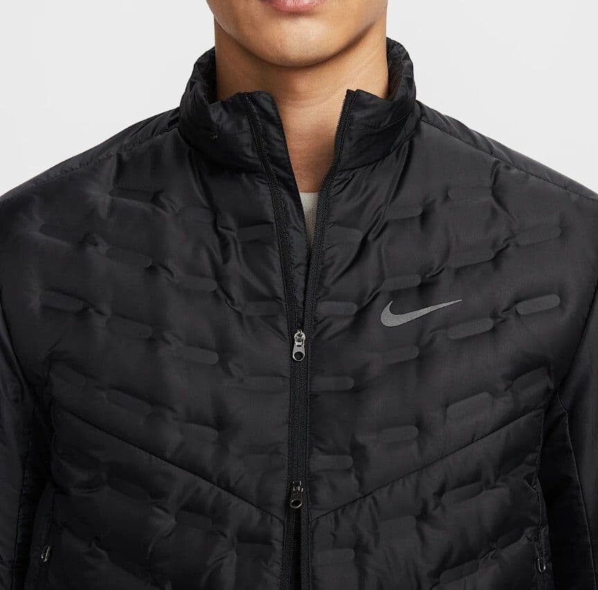 M ナイキ エアロロフト ランニング ダウンジャケット 定価4.1万 ゴルフ 黒