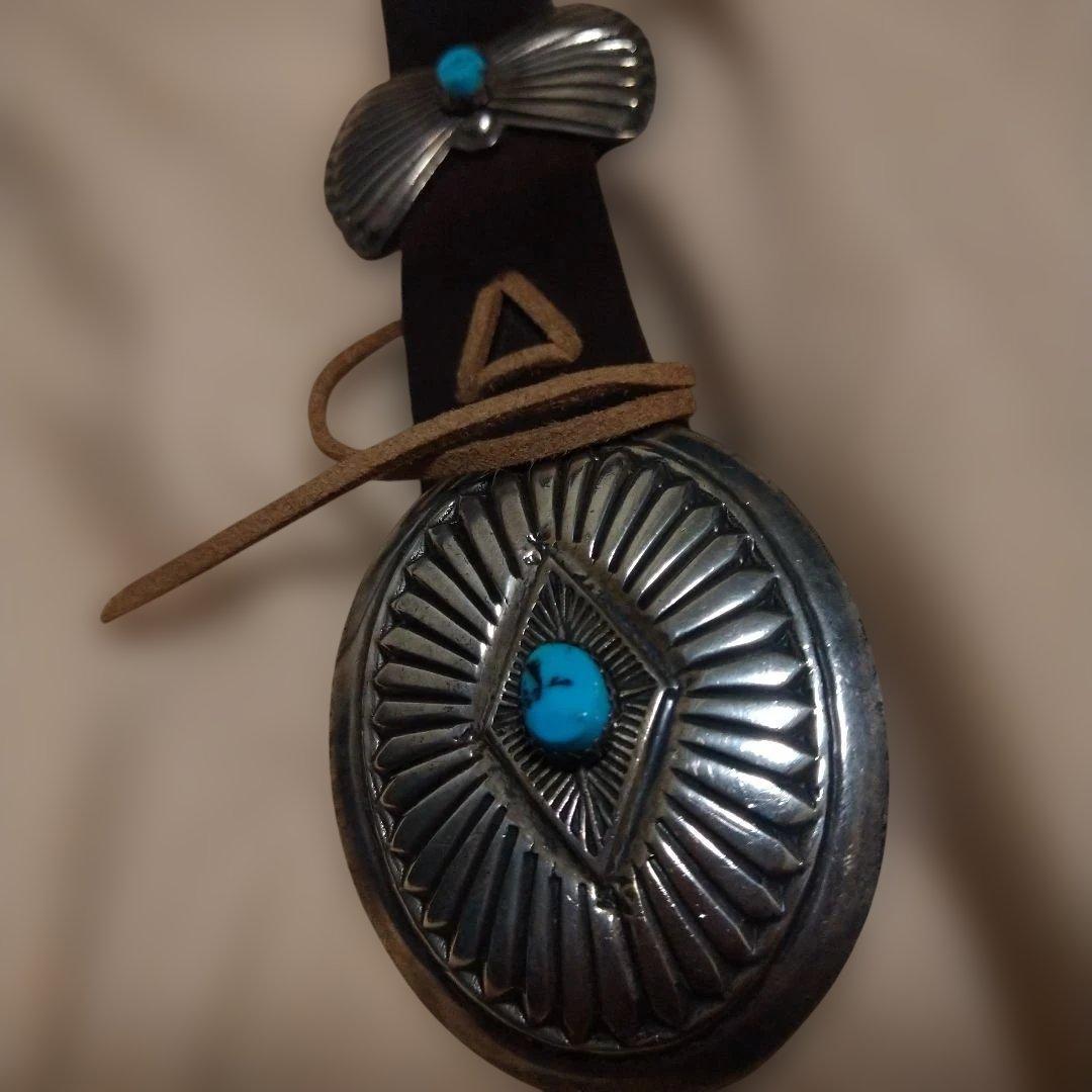 平屋ナバホ族　コンチョベルト 12連　希少