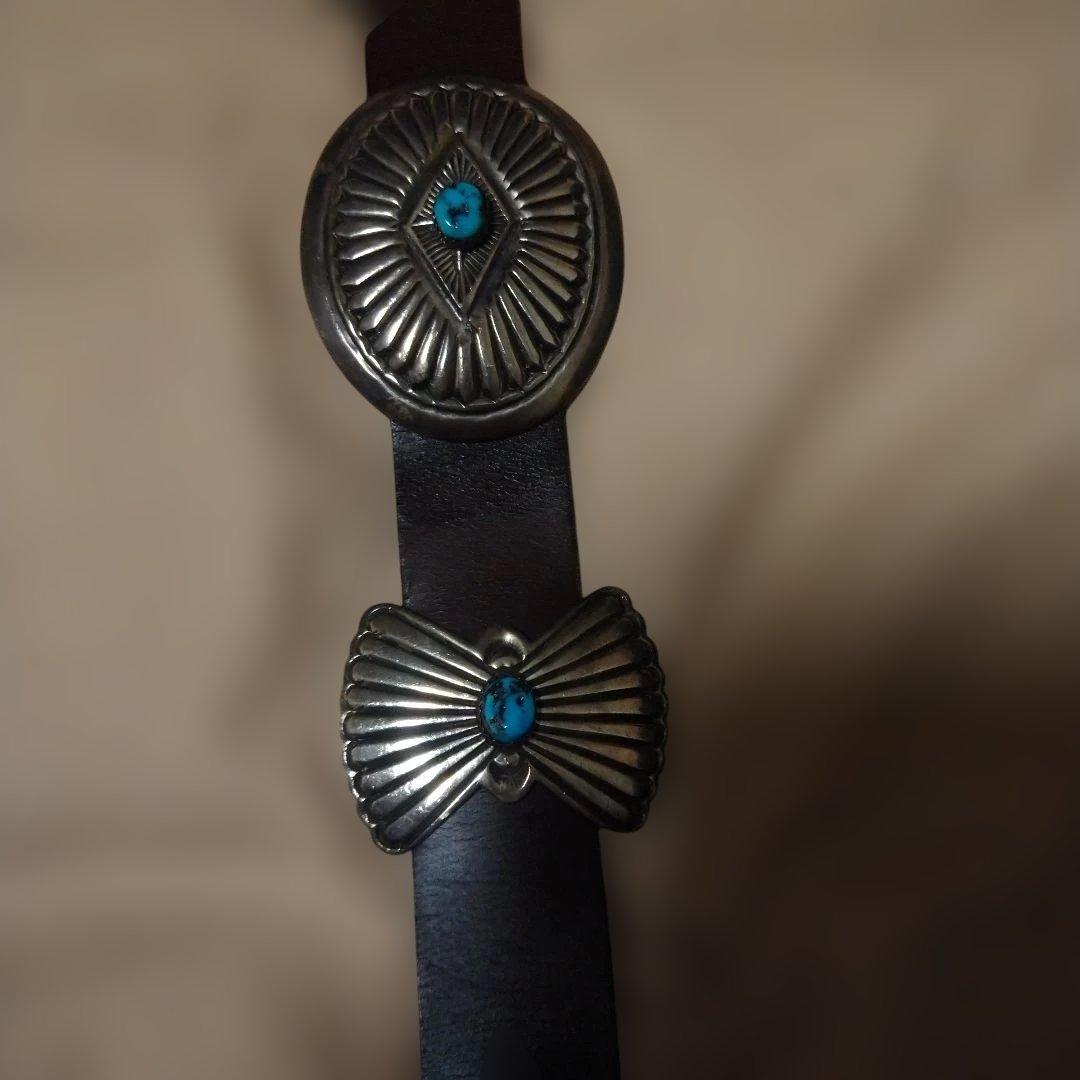 平屋ナバホ族　コンチョベルト 12連　希少