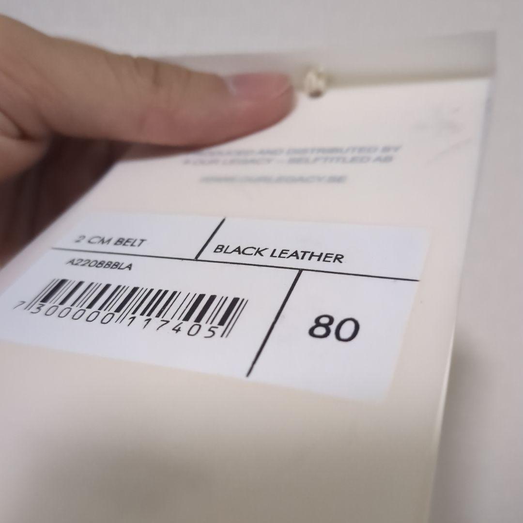 【正規品】Our Legacy ブラック ベルト 2CM