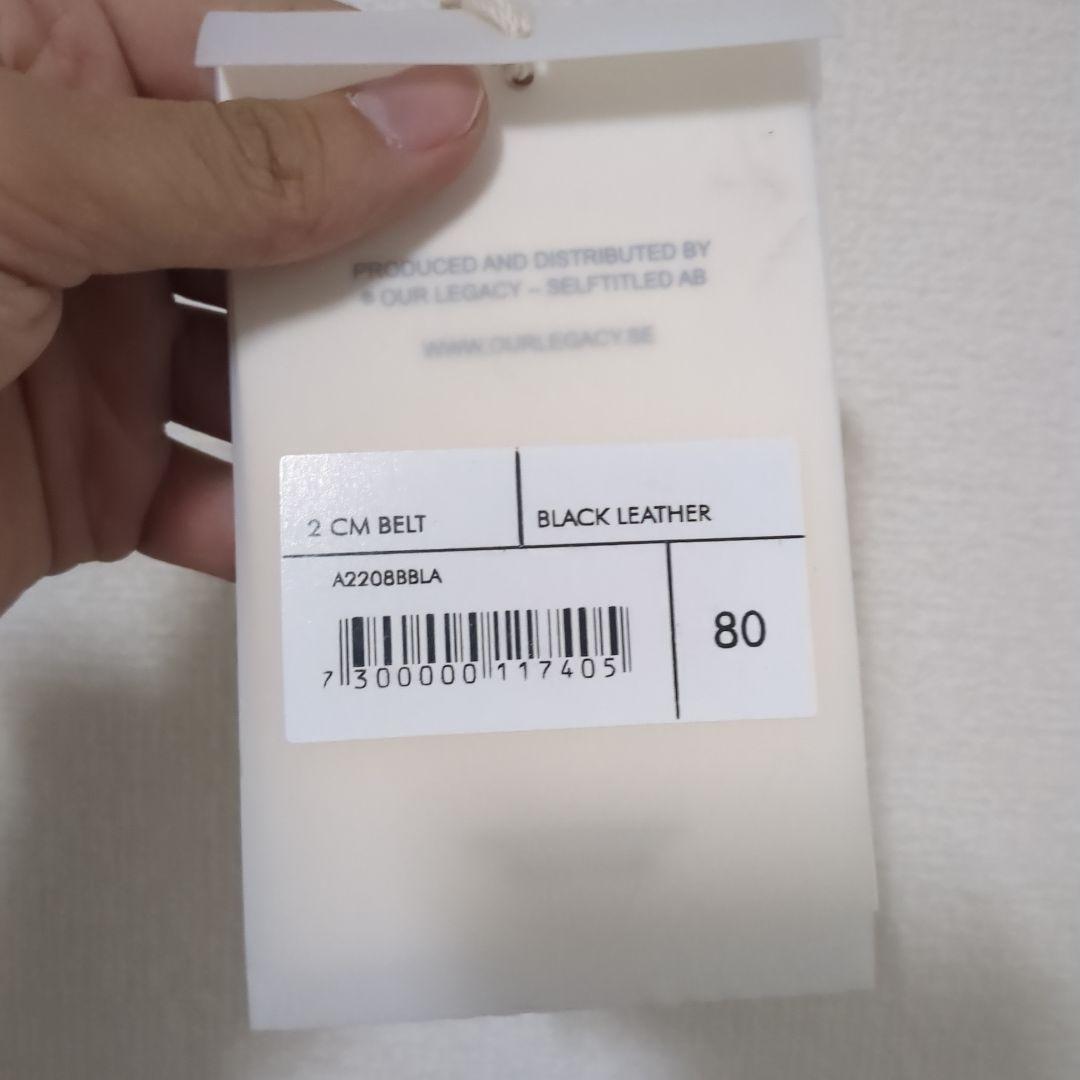 【正規品】Our Legacy ブラック ベルト 2CM