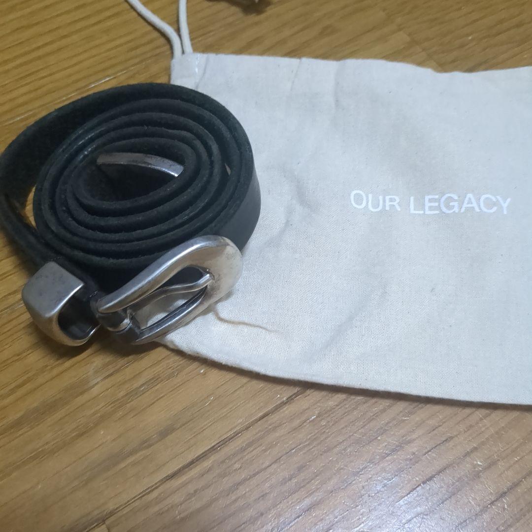 【正規品】Our Legacy ブラック ベルト 2CM