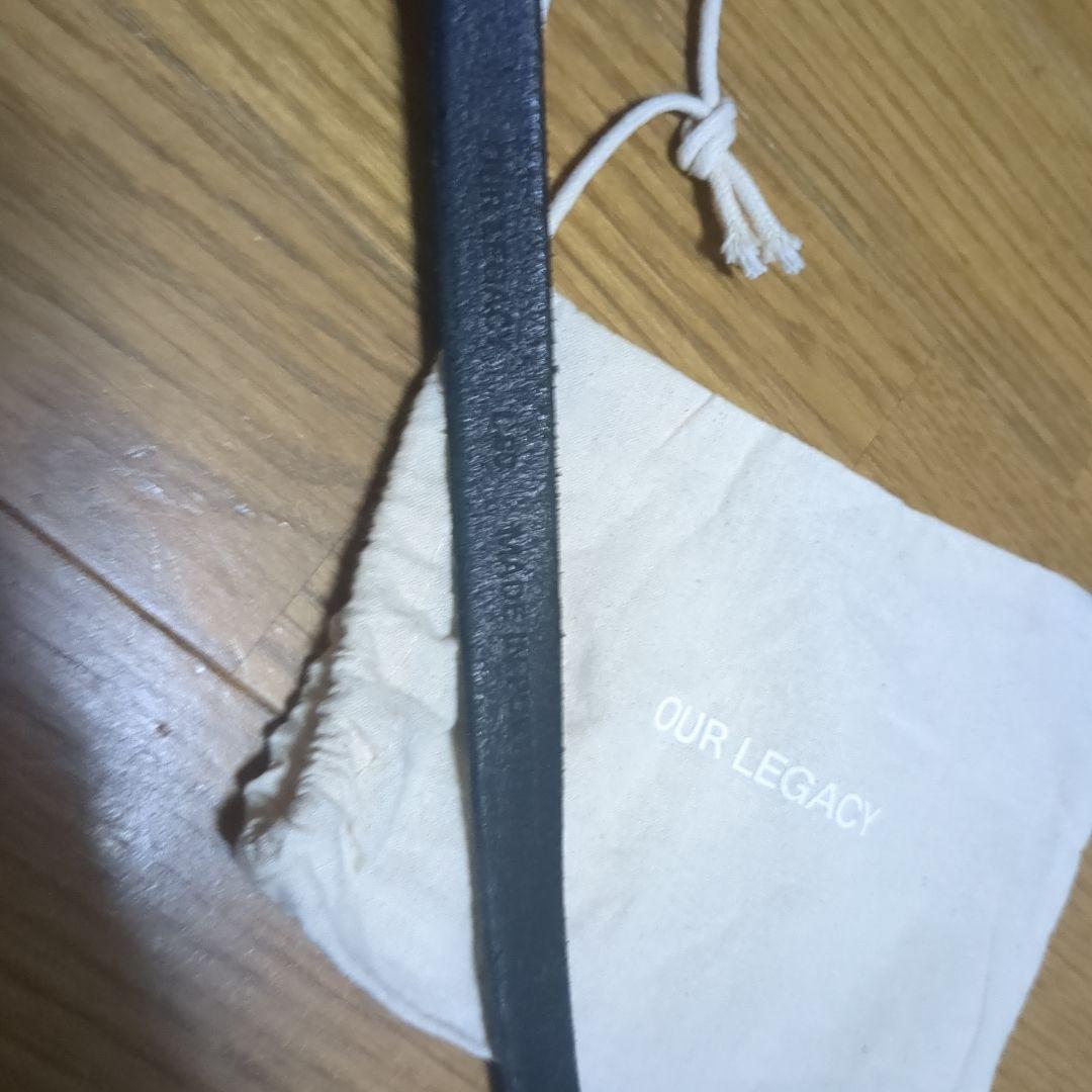 【正規品】Our Legacy ブラック ベルト 2CM