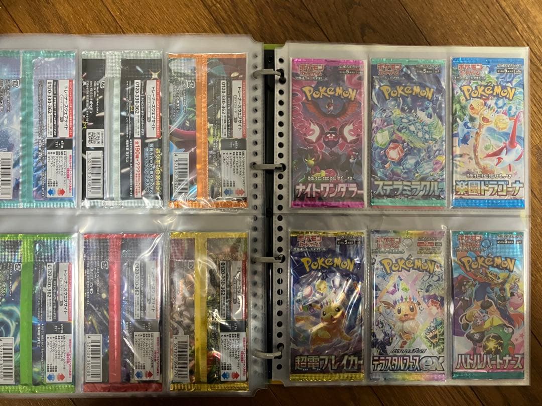ポケモンカードゲーム　未開封パックコレクション 69種　絶版多数　バインダー付
