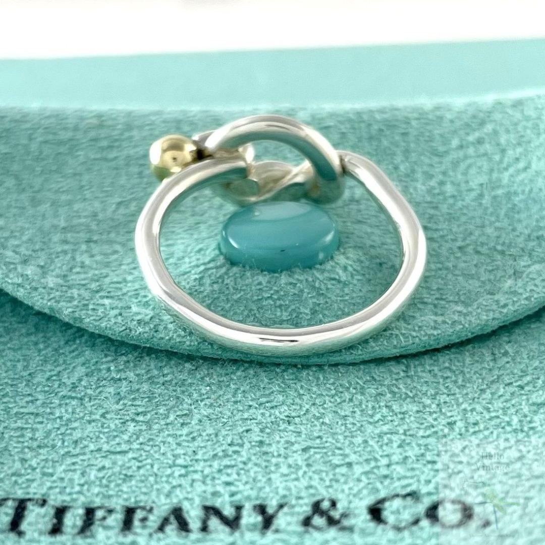 オールドティファニー 14.5号 ラブノット コンビ リング YC2fe