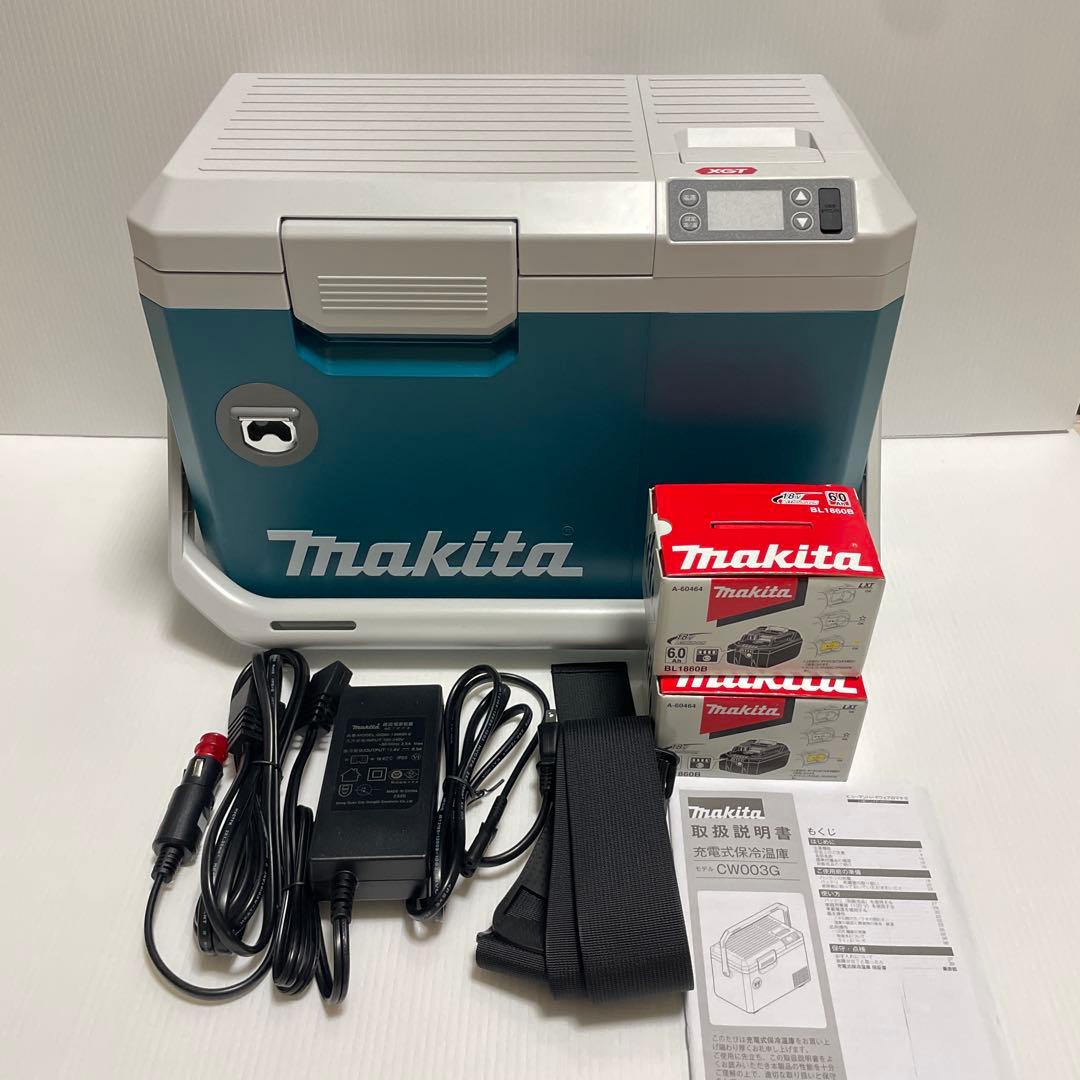 マキタ冷温庫 CW003G バッテリー2個付き　新品
